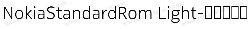 NokiaStandardRom Light字体转换